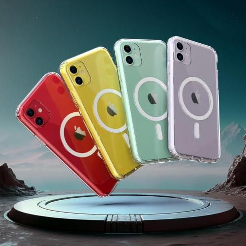 Image of DIZORO Crystal Clear Magnetic Compatible with iPhone 11 Case with Anti-Yellow Anti-Scratch Shockproof Transparent Cover