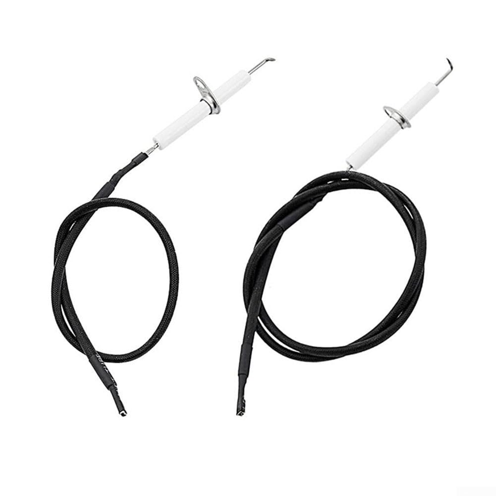 For Dyna Glo Grill Ignition Kit with Ceramic Electrode and Wire Set, Electronic Ignitor Replacement Parts for Outdoor Cooking Gas BBQ Burner Repair, Compatible with DGF510PBP DGB515SDP