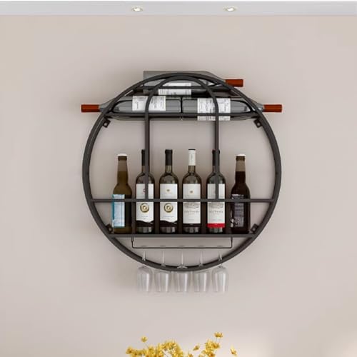 Étagère murale pour bouteilles de vin pour libérer le plan de travail de la cuisine