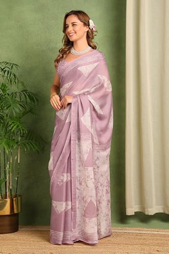Image of MIRCHI FASHION Saree for Woman Chiffon Floral Printed | Lightweight Daily Wear Women's Sari with Unstitched Blouse Piece (Available in 20 Colors)