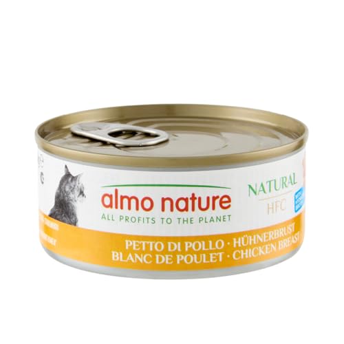 Almo Nature Hfc Natural - Wet Cat Food For Cats - Chicken Breast - 150G (Pack Of 24)
