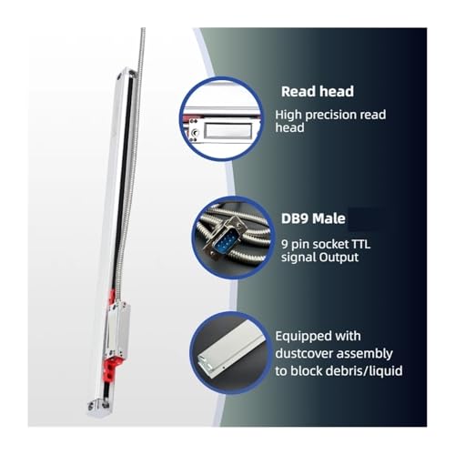 Escala lineal óptica 0.005mm con sensor para torno miniatura 5