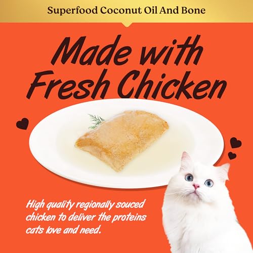Image of Kennel Kitchen Grain Free Wet Cat Food for Adults and Kittens, Chicken in Jelly, Gravy Pet Food for Cats No Artificial Flavors, Colors or Preservatives 4 Pouches (4 x 80 GMS)