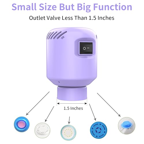 Image of LISACOOL Portable Vacuum Pump Electric Pump Storage Bags for Various Vacuum | 80%Space Saver,Travel Packing Essential&Luggage Space Saving,Seasonal Clothing & Bedding Storage,Dorm Organizing Fast