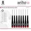Wiha 26791 Precision Torx T1-T8 Set, 8-Piece,(Red, Black)