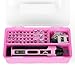 Cordless Screwdriver Rechargeable – Compact Battery Operated Electric Screw Driver with Magnetic Bits, Type-C Charging, 105 Pcs & Storage Box – Small Power Screwdriver for DIY & Repairs, Women, Pink