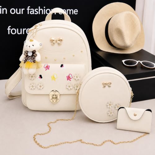 Image of ShopyVid 3-Piece Mini Backpack Set for Women & Girls | Rakhi Gift for Sister | Raksha Bandhan Gift for Sister