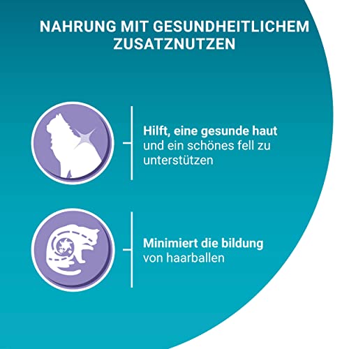 PURINA ONE Coat & Hairball Katzenfutter nass in Sauce, mit Huhn, 26er Pack (26 x 85g)