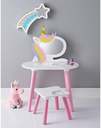 CFB Fabulous Unicorn Vanity Set With Stool & Mirror