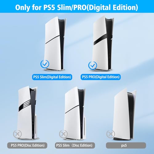 2pcs BharatBazaar Horizontal Stand for PS5 Slim/Pro Digital 2 Pieces - Image 4