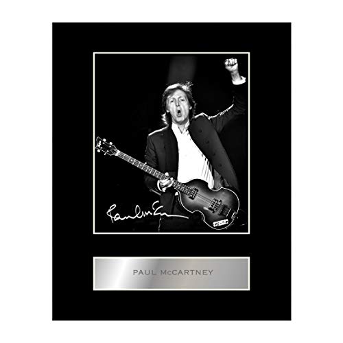 Photo dédicacée encadrée de Paul McCartney - Les Beatles, Paul McCartney, John Lennon, RIngo Starr, George Harrison Photo dédicacée encadrée de Paul McCartney