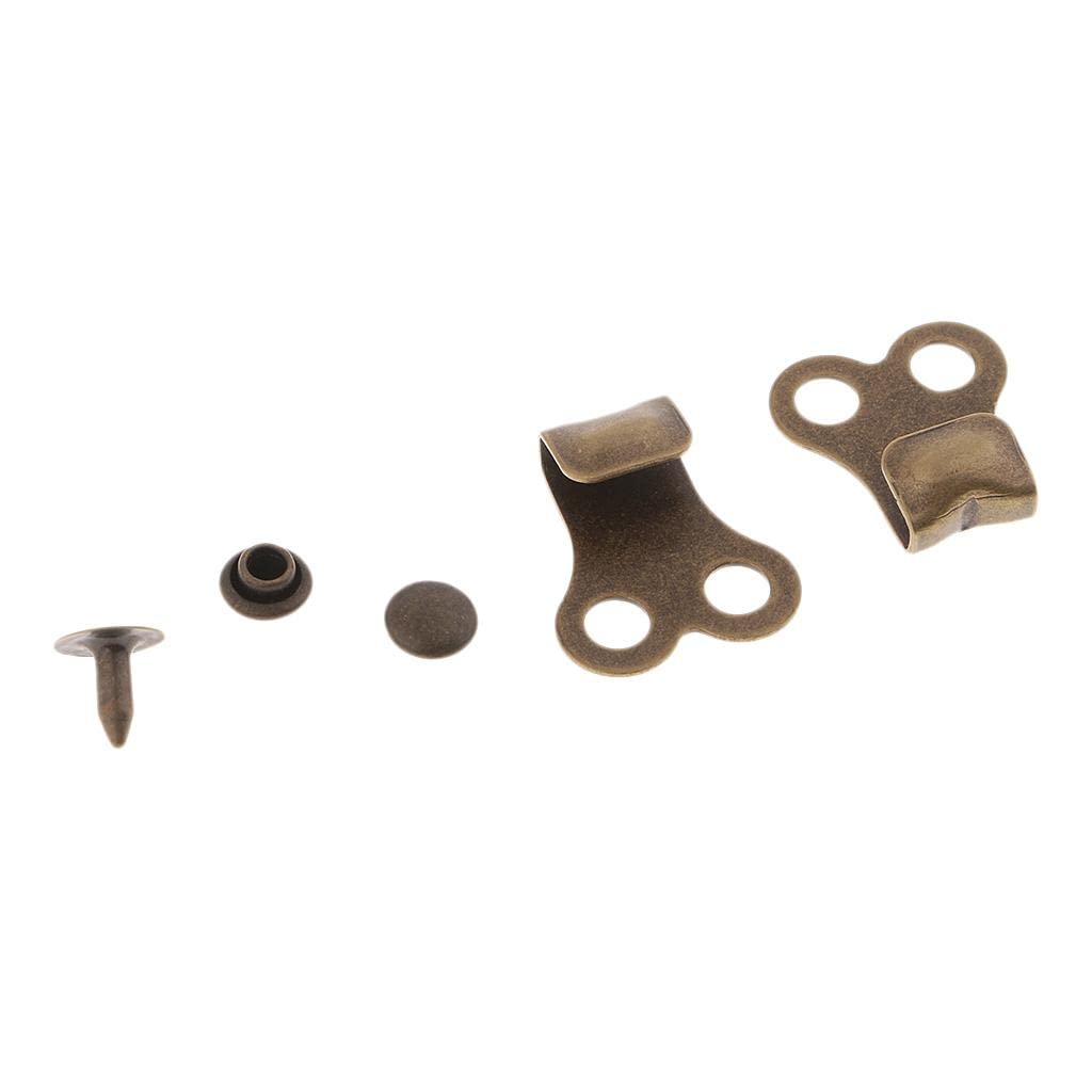 Club Bollywood®10 Sets Boot Lace Hooks Lace Fittings with Rivets for Camping Bronze|Crafts | Leathercrafts | Leathercraft Accessories |10 Sets Boot Lace Hooks Lace Fittings-image-37