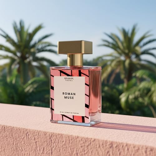 Image of Arabian Aroma Roman Muse for Women | Luxurious Amber Floral, Vanilla & Jasmine | Long-Lasting Scent, Eau de Parfum, 50 Ml