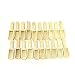 WEFOO 20 PACK Mini Wooden Scoops Bath Salt Spoon for Bath Salts Essential 75x25x19mm