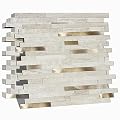 Eazart Peel and Stick Backsplash for Kitchen, Self-Adhesive Metal Gold Beige Marble Subway Tiles Decorate Kitchens Bathrooms Laundry Fireplaces, 10-Sheets