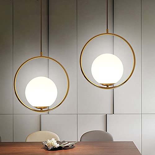 Lámpara de araña pequeña dormitorio bola de cristal mesa de comedor luces de bronce 3