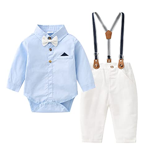 Image of Boarnseorl Baby Boys Long Sleeve Gentleman Outfits Set