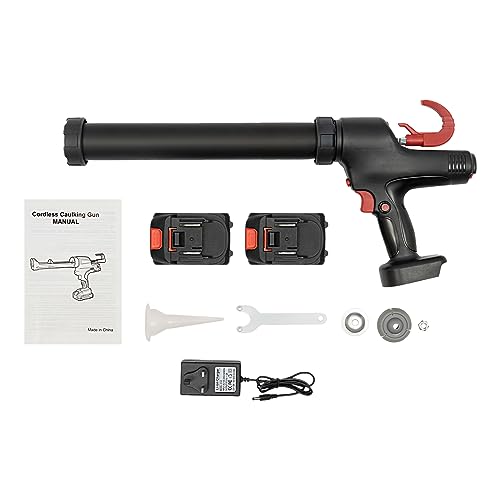 Electric Caulking Gun, Cordless Caulk Gun with 2X 2000mAh Battery & Fast Charger, 6 Adjustable Speed, Silicone Sealant Gun Decorators Caulking Tool for Filling,Sealing,Precise Work 5 Electric Caulking Gun, Cordless Caulk Gun with 2X 2000mAh Battery & Fast Charger, 6 Adjustable Speed, Silicone Sealant Gun Decorators Caulking Tool for Filling,Sealing,Precise Work - Image 5