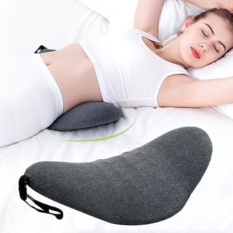 YOPOTIKA Ergonomic Memory Foam Lumbar Support Pillow Cover