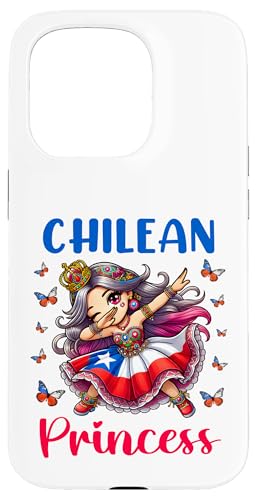 Chilean Princess Dab �`���̃v�����Z�X�_�r���O���̎q�����h���X�`�����y�Y�L�b�Y �X�}�z�P�[�X iPhone 15 Pro �p