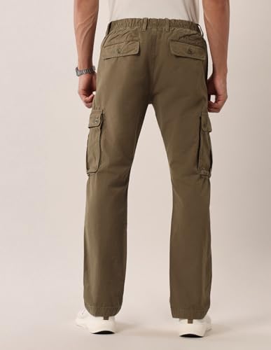 Image of U.S. Polo Assn. Denim Co. Mid Rise Straight fit Twill Cargos UDTRO0258