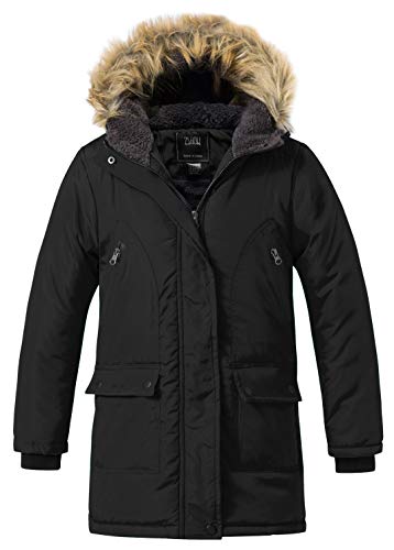 ZSHOW Girls' Hooded Puffer Jacket Water Winter Coat Outerwear Jacket Warm Parka