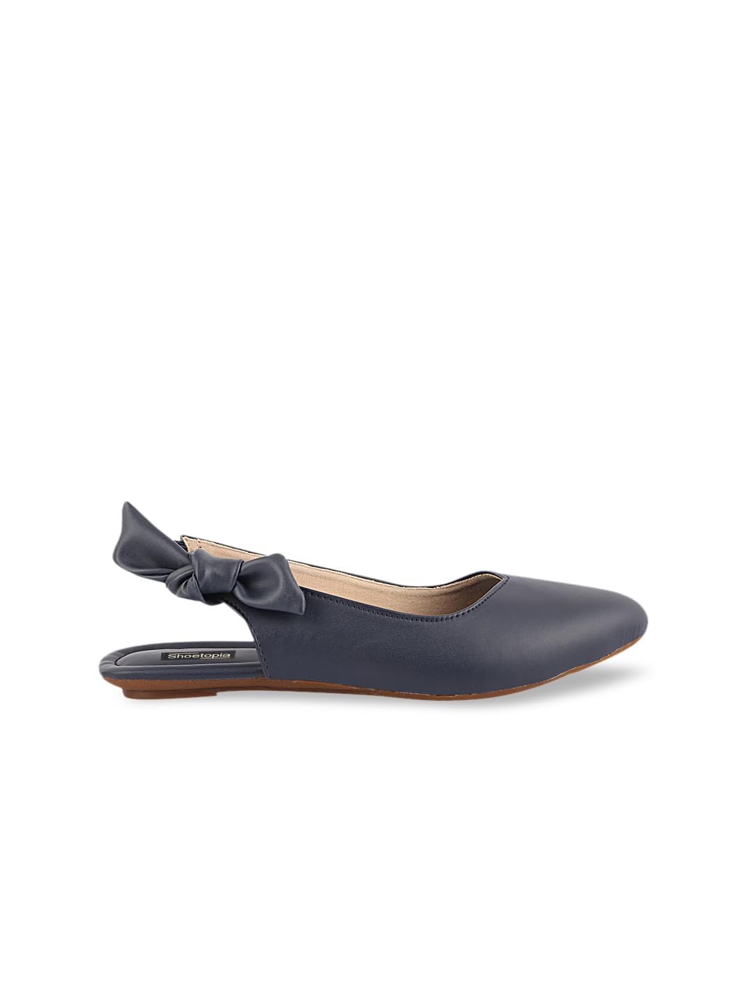 stylestry Women's Blue Pointed Toe Flats with Side Bow Stylish & Comfortable ||Slingback Ballet Shoes for Casual & Party Footwear EU39-picture-19