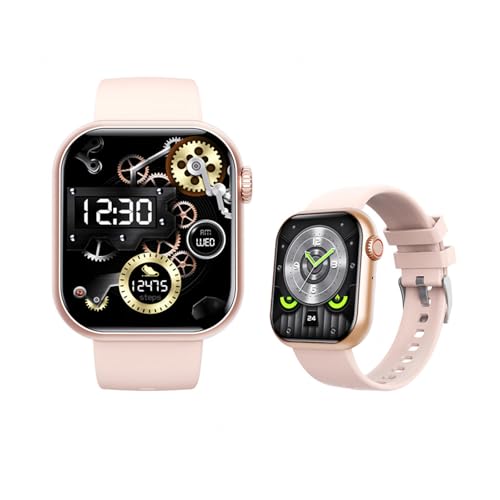2025 Reloj Deportivo Mujer - 𝐫𝐞𝐥𝐨𝐣 𝐝𝐢𝐚𝐛𝐞𝐭𝐞𝐬 1.9' Reloj Pulsometro Hombre Notificaciones Inteligentes Monitor Cardíaco Vida Diaria F570518,Pink