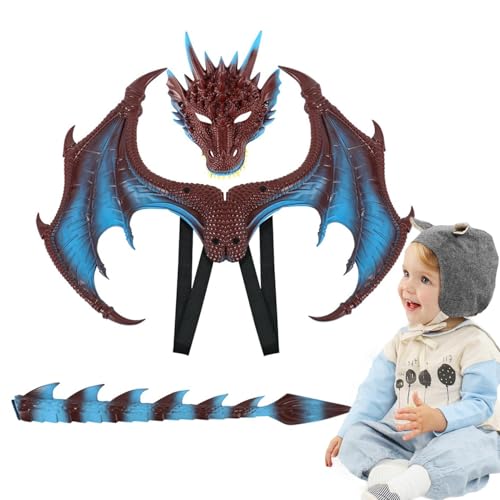 Costume Ailes de Dragon dinosaure avec masque de déguisement festival