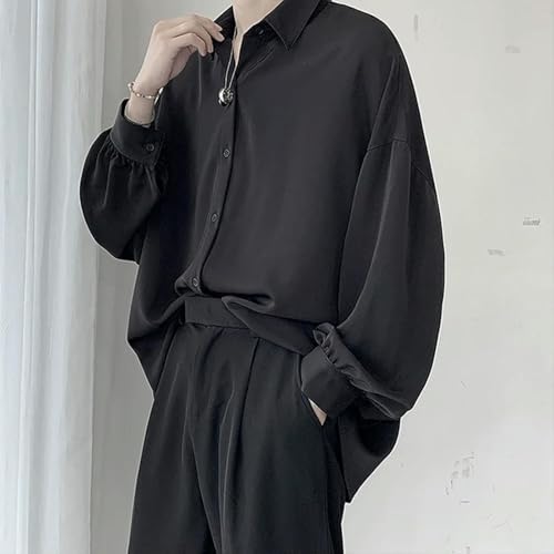 Chemise blanche cravate noire homme ample et confortable taille M