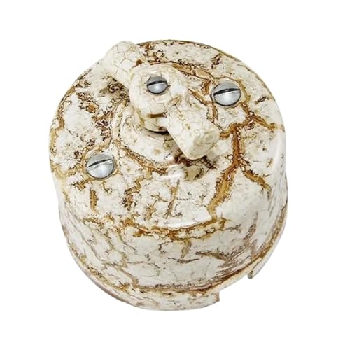 Interrupteur rotatif en porcelaine blanche commutateur mural 240V