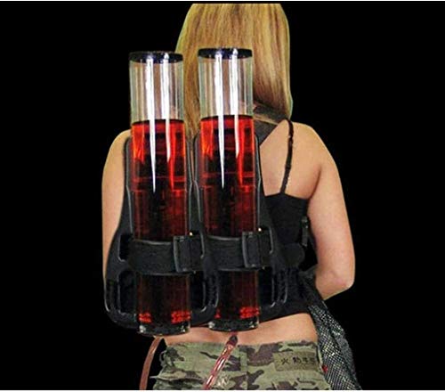 Drankdispenser Rugzak, dubbele pijp wijndispenser, draagbare, hoge capaciteit, voor buitentaafbenodigdheden whisky-bril - Afbeelding 4