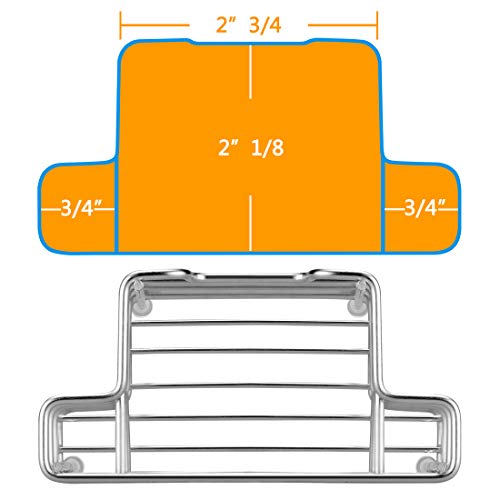 Linkidea Wall Mount Toothbrush Holder For Bathroom, Shower, Stainless Steel Tooth Brush Stand For Electric Toothbrush, Toothpaste, Razor, Self Adhesive Wallmount/Countertop 3 Slots Organizer #TOP4
