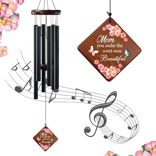 Image of 36 inch Memorial Wind Chimes Sympathy Gift - Cardinal Windchimes in Loving Memory of Loved One, Memorial Cardinal Gifts for Loss of Mom /Dad, Bereavement,Condolence,Funeral Grieving