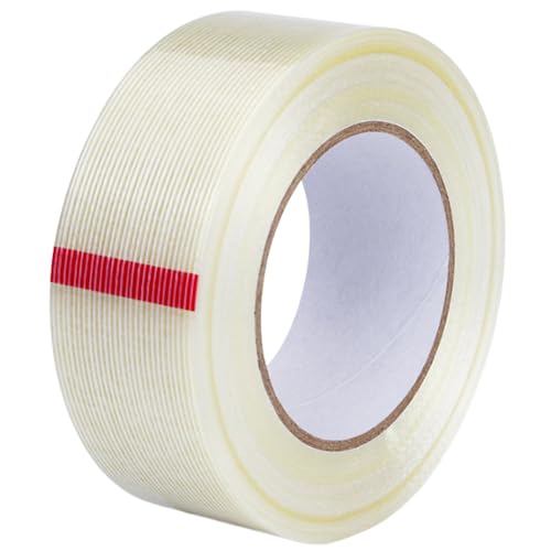 PMTFUMY Cinta adhesiva transparente de 25 m, impermeable, cinta transparente de alto rendimiento para el hogar, jardín y proyectos de bricolaje, resistente al desgarro y a la intemperie