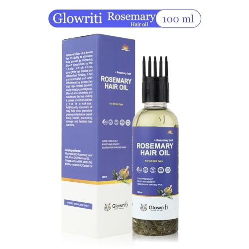 Image of Rosemary Hair Oil(100ml) | Supports Stronger Roots, Reduces hair Fall & Enhances Hair Texture | Hair Growth & Hair Fall Control | Anti-Dandruff & Nourishing Scalp Treatment | Mineral Oil Free