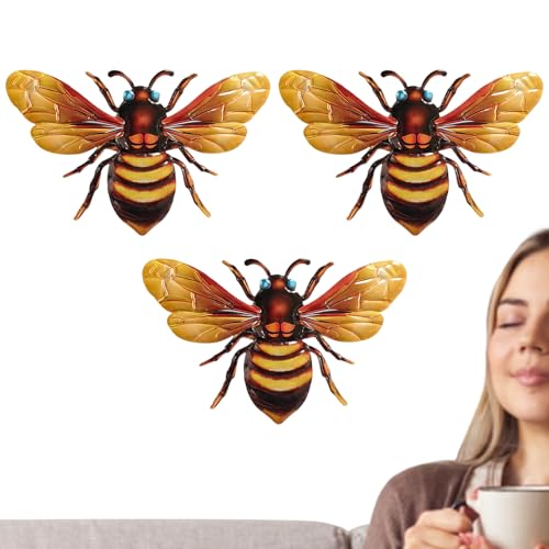 Sculptures d'abeilles décoratives en métal résistant de qualité