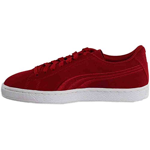 Puma Unisex-Child Suede Classic Badge Sneaker, Barbados Cherry-Barbados Cherry, 4 M US Big Kid4