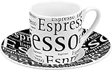 Könitz Espresso Schrift auf Weiß