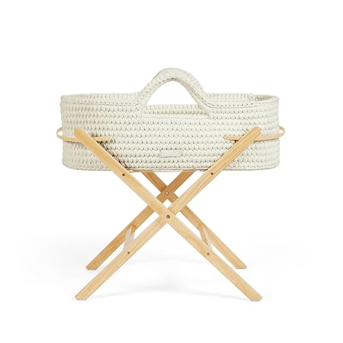 Ickle Bubba Panier Moïse et Support Pliable Nova Crochet - Convient dès la Naissance jusqu'à 9 kg, Compact et léger, Comprend Un Matelas Moelleux, idéal...