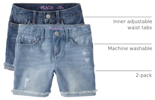 Image of The Children's Place Girls' Denim Bermuda Shorts