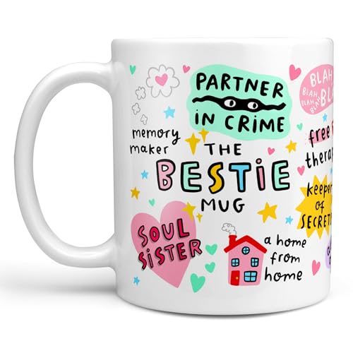 The Bestie Mug Best Friend Gift My Sidekick My Happy Place My Partner in Crime My Soul Sister
