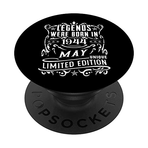 Cumpleaños Mayo 1944 Edición Limitada Regalo Legend May PopSockets PopGrip Intercambiable