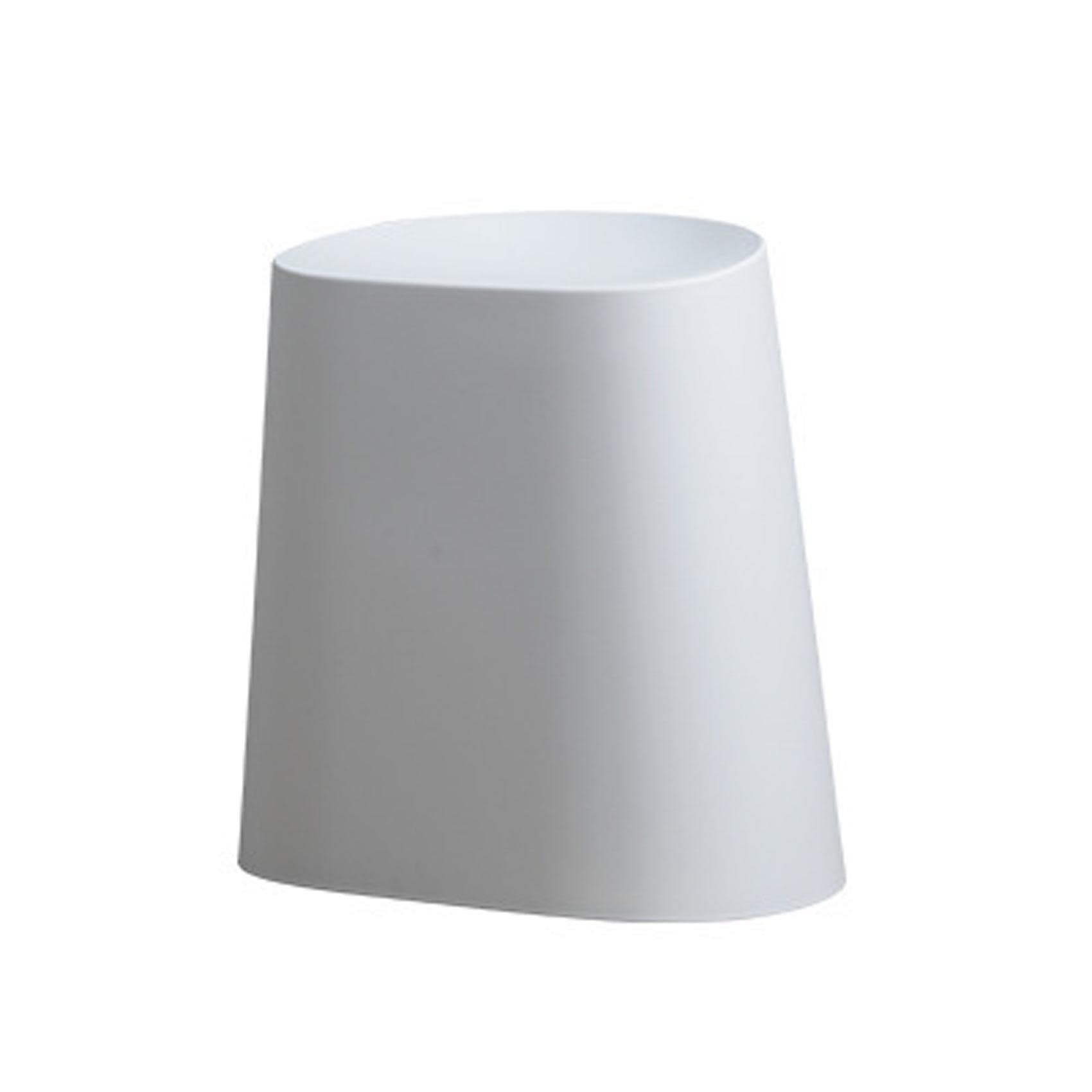 Repose-Pieds en Plastique Blanc 43x33x43cm | Tabouret de Salon et Chambre