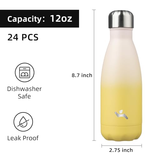 Image of Konokyo 24 Pack 12 oz Insulated Stainless Steel Water Bottle
