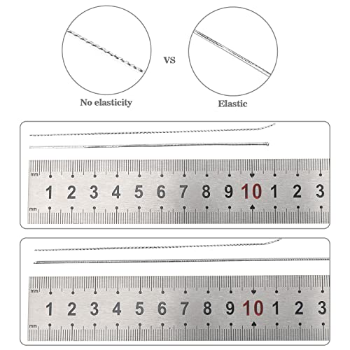 131 Yards Metallic Elastic Cords -1Mm Silver Stretch Cord Rubber String For Craft Making Gift Wrapping, Jewelry Making, Necklaces And Beading #TOP2