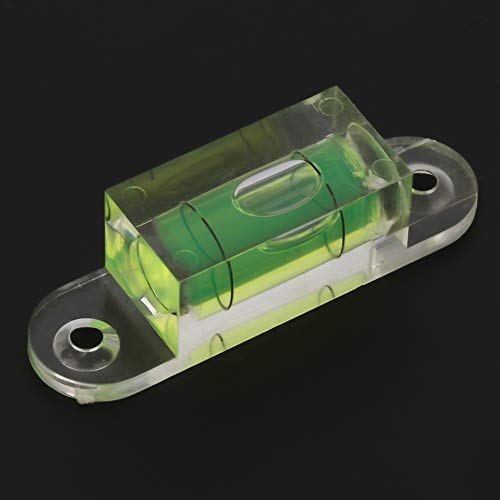 Haofy Burbuja de Nivel de Burbuja Compacta para una Calibración Horizontal Precisa, Fácil Instalación, Plástico ABS, Verde