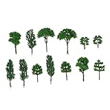 MAGICLULU 100stücke Modellbäume Kunstpflanzen Miniatur Landschaftsbäume Für Diorama Eisenbahn Parkgestaltung Vielfältige Gestaltungsmöglichkeiten Für Garten Und Landschaftsmodelle