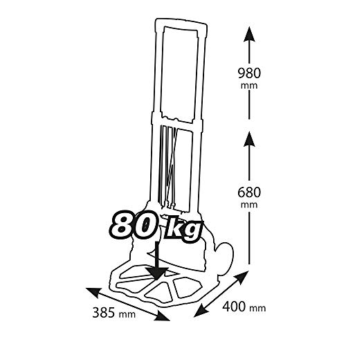 RIBIMEX PRCDPL/IT Carrello pieghevole portata 80