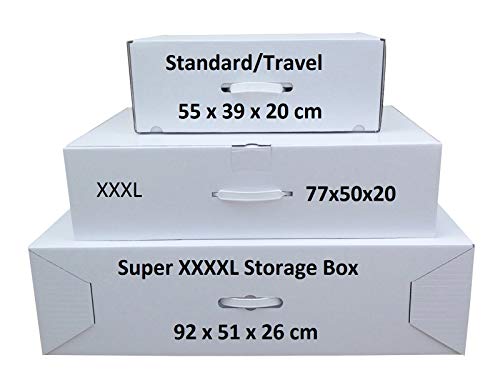 Extra large strong wedding dress storage box.77x51x20cm With 40 Large sheets of acid free tissue paper included by The Wedding box shop